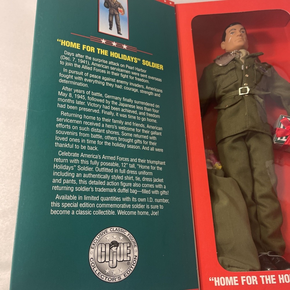 GI Joe Home for the Holidays Soldier Limited Edition Collector's Figure 1996 NEW - Picture 16 of 16